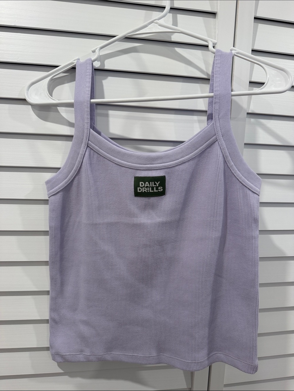 Daily Drills purple tank NWOT